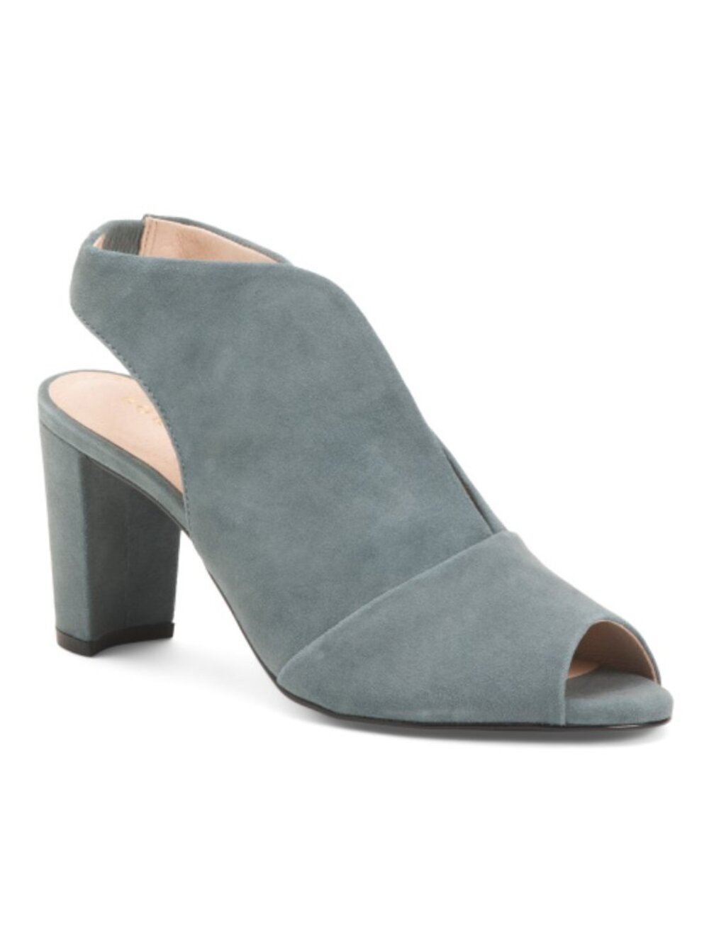 KOKO + PALENKI Made In Brazil Suede Pinnacle Peep Toe Boots